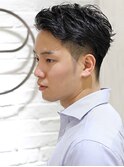 20代30代メンズビジネスツーブロック刈り上げ爽やか髪質改善