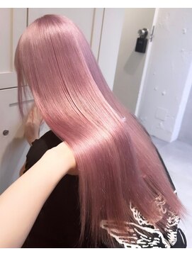 ベレーザ 渋谷(BELEZA) 5178ベビーピンク艶髪ハイトーンカラーオンブレホワイトピンク