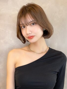 トルネード(TORNADO) 切りっぱなしボブ 美髪 似合わせカット くびれボブ M20231221