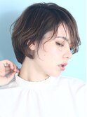 40代50代似合わせ小顔美髪シアーカラーカールショート