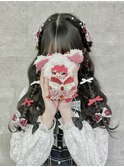 リボンがかわいい♪♪あみこみひつじヘア*