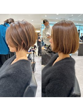 バンプ ギンザ(BUMP GINZA) 30代40代50代絶壁解消ひし形小顔前下がりショートボブ【NAYU】★