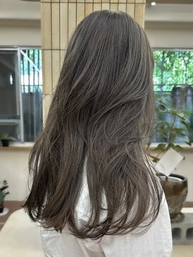 パークレーン アイス イヴェン(park lane ICI yeven) ブリーチなしカラー　オリーブグレージュ　赤味消し　秋/momoka