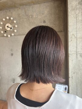 ヘアーアンドメイク ファット(Hair&Make PHAT) 20代30代40代艶カラー×外ハネスタイル大人可愛いボブスタイル