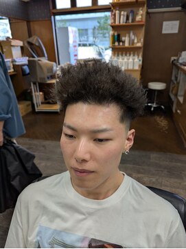 グラスヒビキ フェードアフロツイスト