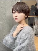 流し前髪小顔つや髪簡単スタイリングショートヘア20代30代40代