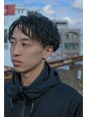 ツイストスパイラルパーマショートレイヤーマッシュアップバング
