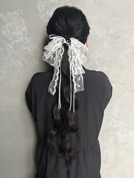 コルル 渋谷(COLULU) 【リボンアレンジ】ヘアセット/ヘアアレンジ/渋谷/早朝営業/韓国