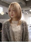 【韓国風レイヤー/中里千尋】ミディアムレイヤー/顔周りレイヤー
