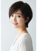 大人可愛い【丸みショート】小顔見せ◎  