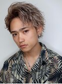 メンズ波巻きツイスパニュアンススパイラルスパイキーショート