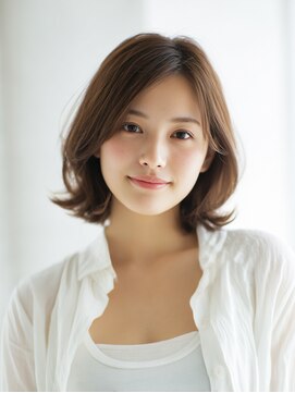 ニスル 上尾店(NISURU) 似合わせカット/大人ガーリー/ダークアッシュ/着物/上尾/上尾駅