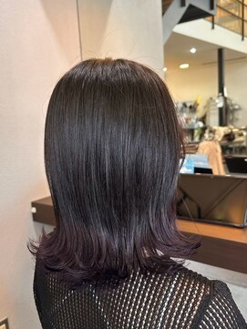 エクファ ヘア リゾート 大津 瀬田店(ex-fa hair resort) くびれヘア/アプリコットオレンジ/ハイライトカラー/大津/瀬田