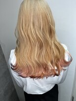 モーション 新宿(motion)&nbsp;ブリーチカラー　デザインカラー　ミルクティーベージュ