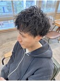 刈り上げツイストスパイラルパーマ　植木　涼太