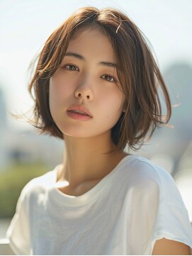 メルバ(Melva) 黒髪/ボブルフ/ネビージュ/小顔/ワンレン/カット/髪質改善/前髪