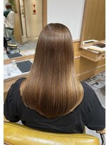 チャンプ 花園店(Champ)&nbsp;極ツヤカラー × アッシュベージュ