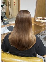 チャンプ 花園店(Champ) 極ツヤカラー × アッシュベージュ