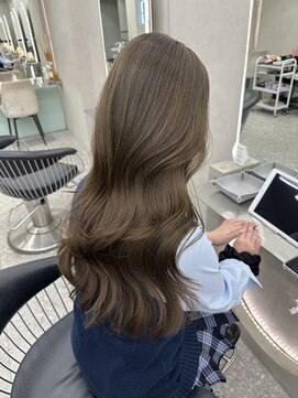 ロンド マーレ 天神大名店(Lond mare) 黒髪/オリーブグレー/小顔/ココアベージュ/レイヤーカット