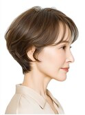 クラゲヘアー/小顔/ココアベージュ/オリーブグレー/川西