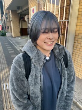 ブリックバイブレイス 千葉 千葉中央(brick by brace) 千葉駅/着物ヘア/大人ガーリー/ダークアッシュ/似合わせカット