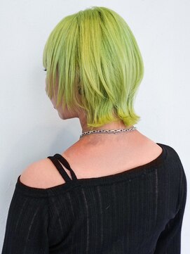 シオン(shion) 前髪カットブリーチウルフレイヤーショートボブ_ba559662