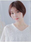 ミルクティーピンクベージュブリーチなしレイヤーボブc8上尾30代