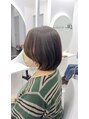アグ ヘアー オーウェン 山形元木店(Agu hair owen)&nbsp;ブリーチなしwカラー！赤みを抑えたオリーブベージュで透明感UP!