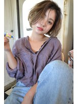 バロック(BAROQUE)&nbsp;ルーズボブとヴィンテージ■立川20代30代ハイライトブリーチ