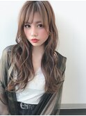 La CARO 耳掛け小顔ロング×大人艶ベージュby市橋