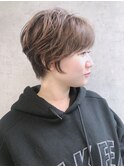束感くせ毛ショート