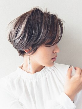 デビュー ヘアーメイク ハイライトショートボブ