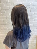 デイジー インデックスヘア 大島店(DAISY index hair)&nbsp;ブラック～ブルーグラデーションのくびれヘア