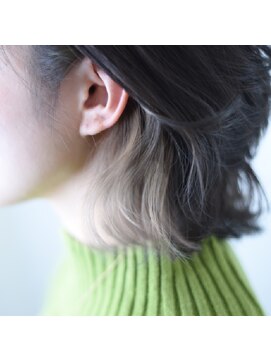 ニコリヘアワークス(nicori hair works) ボブ×イヤリングカラー×ペールベージュ1