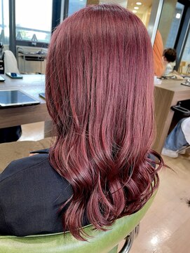 ヘアサロン アウラ(hair salon aura) ピンクブラウン