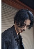 センターパートカルマヘアニュアンスパーマ韓国シャドウパーマ