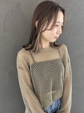 イロ プラス 南田宮店(iro+) 【nobuyo】Olive brown × inner white beige