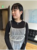 【akari】切りっぱなしボブ