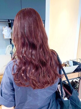 ネオリーブ クーロ(Neolive curro) ブリーチなしのダブルカラー/暖色×つやつや　チェリーブラウン