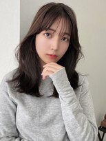 ソヨン 栄2号店(SOYON)&nbsp;前髪/シースルーバング/小顔/レイヤーカット/黒髪/ネビージュ