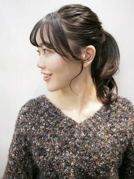ユートラクト 守口竜田通り店(U-tract) 結んだ時に可愛い顔周りの似合わせ小顔カット/フェミニンロング