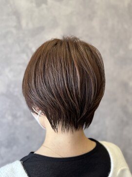 ザ ラブズ ラフズ ヘアー 本店(the loves laughs hair) ショートスタイル/ラベンダーベージュ/顔まわりレイヤー