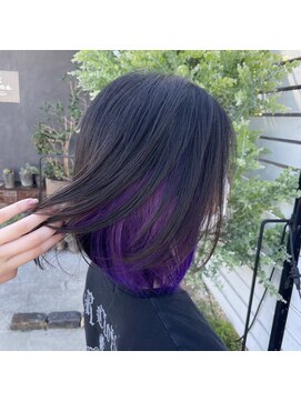 ナナ バイ ピケ(nana by pique) インナーカラー/パープル