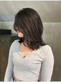〈透け感アッシュベージュ/大人レイヤー〉