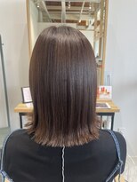 ルーム 富木島店(room)&nbsp;切りっぱなしボブ/オリーブカラー