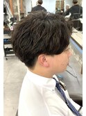 センターパート＊緩めスパイラルパーマ　武蔵小杉