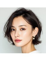 モンド ヘアクリエーション 西田店(monde hair creation)&nbsp;【monde】外ハネボブ×暗髪カラー×美髪