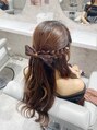 ベルグロー(BELLEGROW)&nbsp;リボンアレンジ/ハーフアップ/お呼ばれヘア