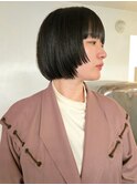 コンパクトボブ 姫カット ミニボブ 前上がり