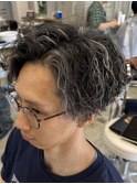 MEN’S HAIR/サーフカール/刈り上げセンターパート/守谷